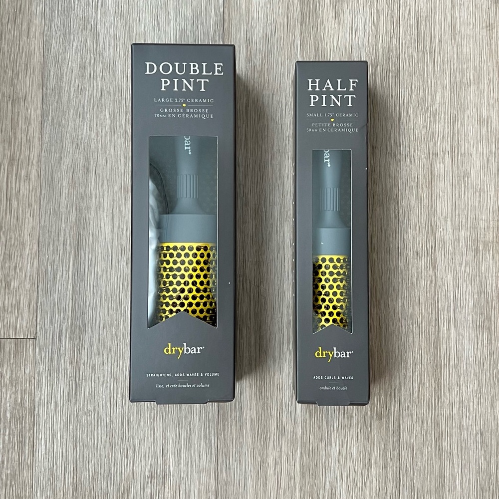 DRYBAR Brush set| Double Pint 2.75 & Half Pint 1.75 ceramic round brush/ NEW